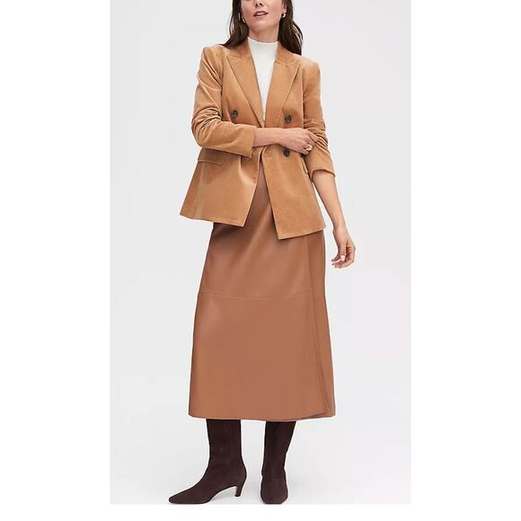 NWOT Ann Taylor Corduroy Peak Lapel Jacket Suit Blazer - Picture 4 of 6